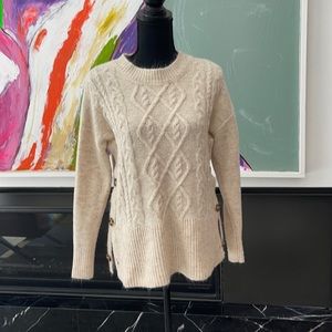 Marled Side Button Cardigan